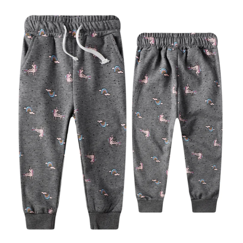 Pantalon Buzo Niña 100% Algodón Unicornios Arcoiris Jump Kids-0