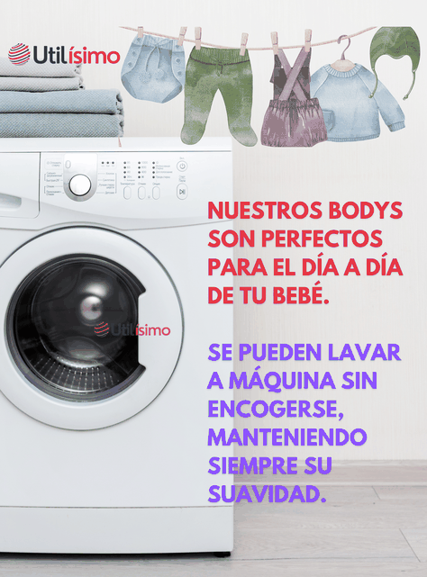 Pack 4 Bodys Bebé Niño Manga Larga Tedmimak 100% Algodón Tiny Tigers-4