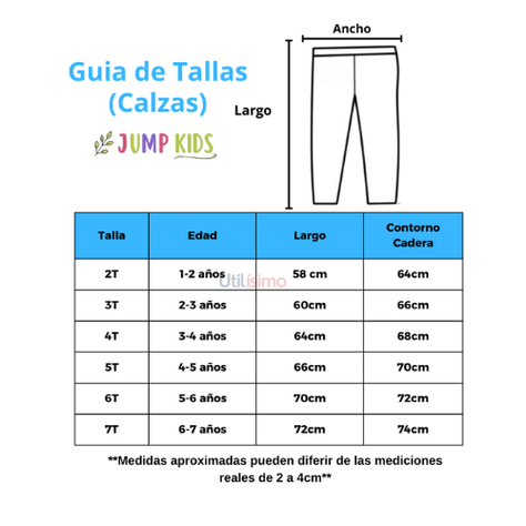 Calzas Niña Chinita Negra Con Rayas Blancas Jump Kids 100% Algodón-2