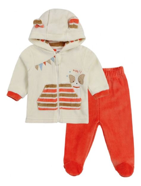 Traje Bebés 2 Piezas Poleron Pantalon Tedmimak Plush-0