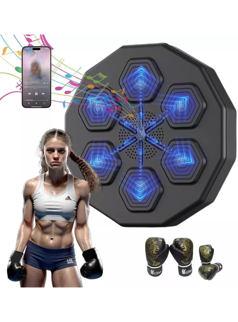 Máquina Boxeo Musical Bluetooth Soporte Entrenamiento-0