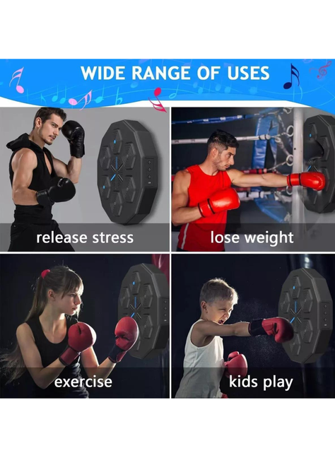 Máquina Boxeo Musical Bluetooth Soporte Entrenamiento-3