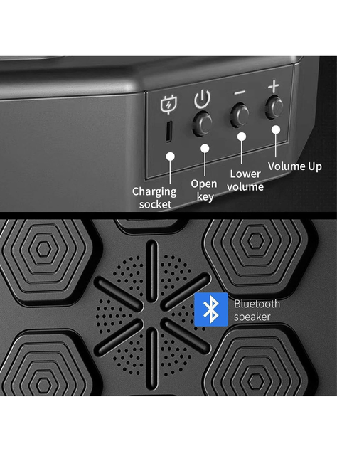 Máquina Boxeo Musical Bluetooth Soporte Entrenamiento-6