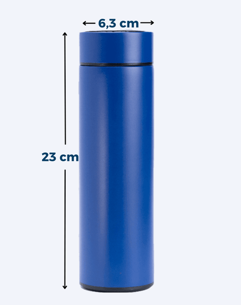 Termo Inteligente Vaso Digital Táctil Taza Led Smart Cup Azul-2