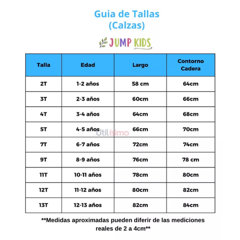 Calza Lycra Frizada Niña Negro Jump Kids-4
