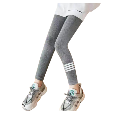 Calza Niña Gris Oscuro Algodón y Lycra Jump Kids-0