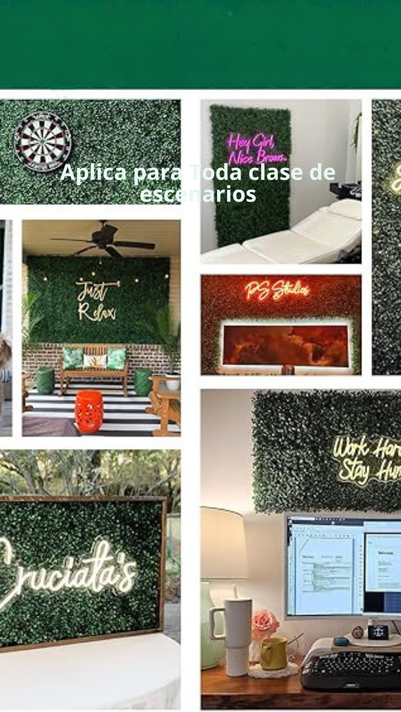 Palmeta artificial trebol vertical de 60x40cm - Envío Gratis-6
