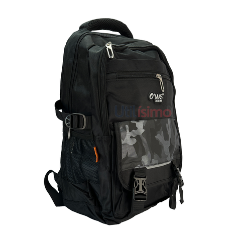 Mochila Escolar con Broches Camuflaje Poliéster 46X33X16CM Surtido-1