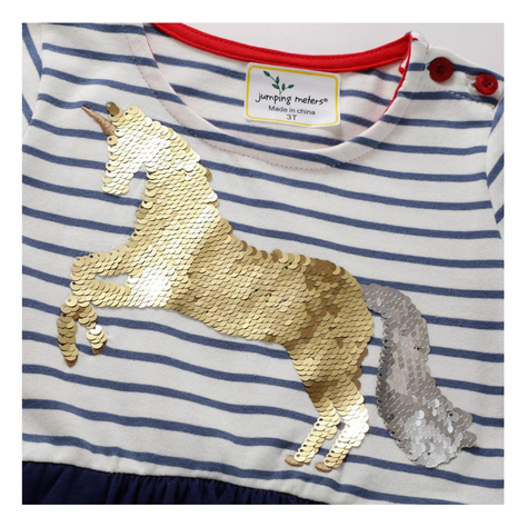 Vestido Manga Corta Niña Falda Unicornio Jump Kids-3
