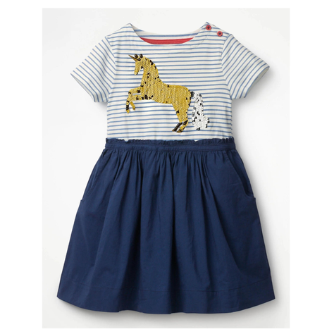 Vestido Manga Corta Niña Falda Unicornio Jump Kids-1