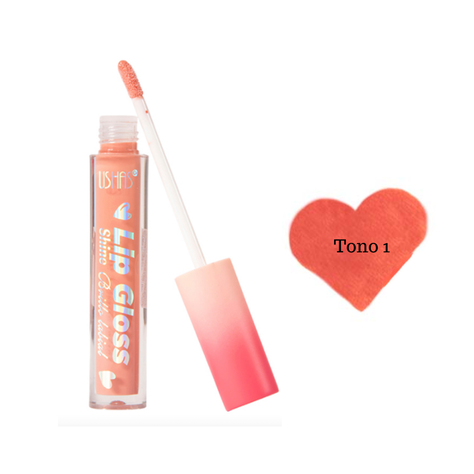 Brillo de Labios Shine Ushas Tonos Nude 4ml T01-0