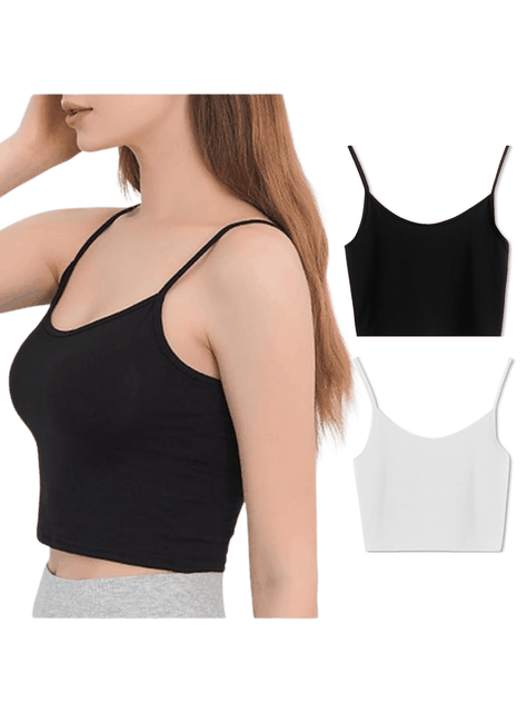 Pack 6 Poleras Mujer Sin Mangas Pabilo Elasticada Colores Surtidos-0