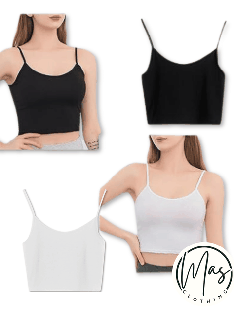 Pack 6 Poleras Mujer Sin Mangas Pabilo Elasticada Colores Surtidos-3