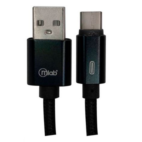 Cable Mlab Usb 3.1 Tipo C Black Color Negro-0