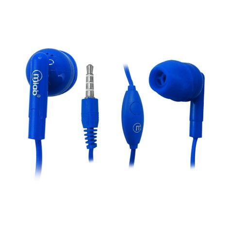 Audifonos Wired In Ear Manos Libres Microlab Gummy Color Azul  -0