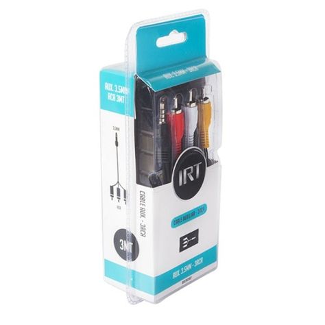 Cable Aux Macho 3 Rca Macho 3 Mts  Irt Fx-2