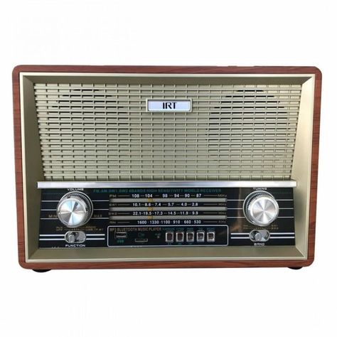 Parlante IRT Retro Bluetooth Fm Am Sw1-2 USB SD Aux-2