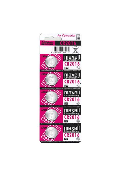 Pilas Maxell Blister 5 Pilas Cr2016-1
