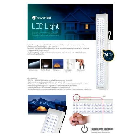Iluminación de emergencia de gran alcance con la lámpara PowerLab de 90 LED-2