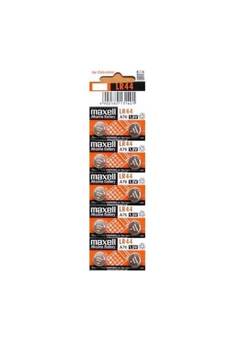 Pilas Maxell Blister 10 Pilas LR44-0