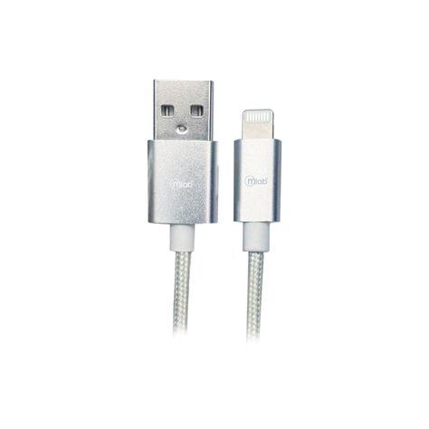 Cable Certificado Lightning a USB Silver-0