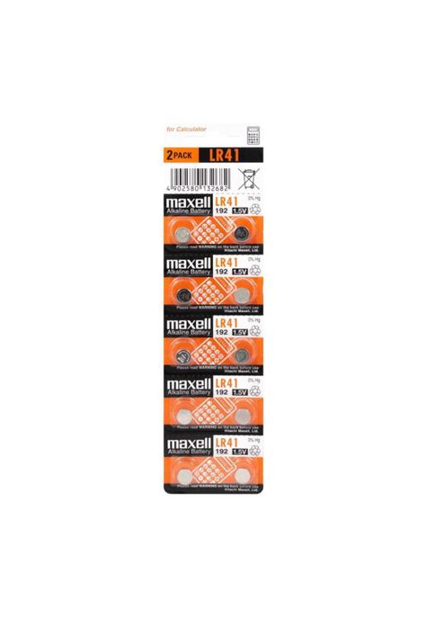 Pilas Maxell Blister 10 Pilas LR41-1
