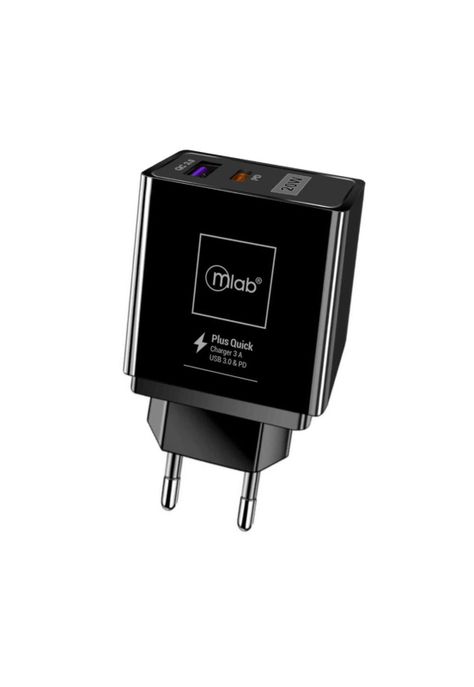Home Charger 2 puertos USB QC 3.0 + PD 20W carga rápida-1