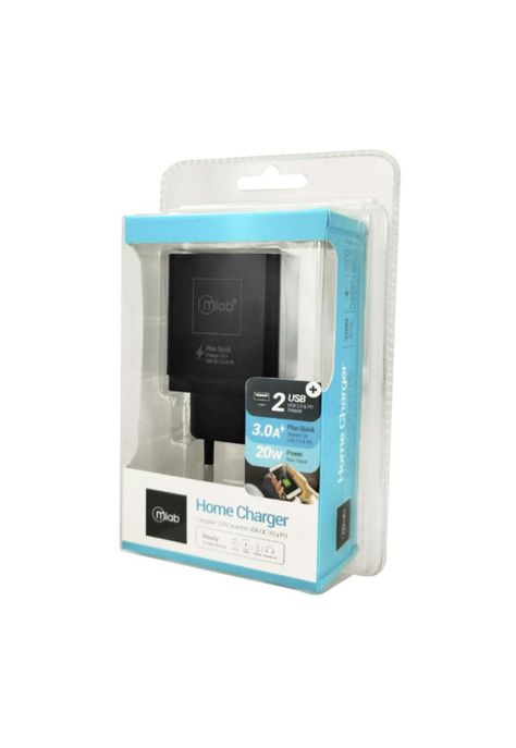 Home Charger 2 puertos USB QC 3.0 + PD 20W carga rápida-4
