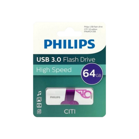Pendrive Philips FM64FD135B/97 de 64GB con USB 3.0 "Almacena tus datos de forma rápida y segura-2