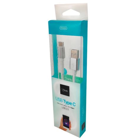 Cable Tipo C A Usb Plateado 1mt Mlab-2