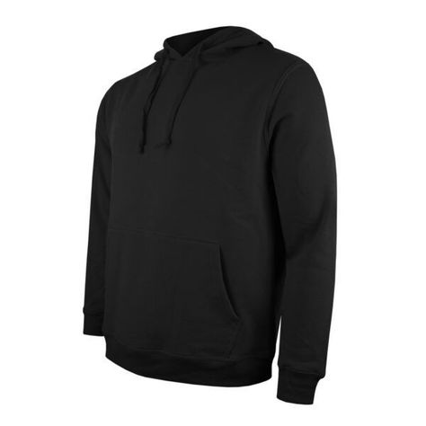 Polerón Canguro Unisex Negro simple-2