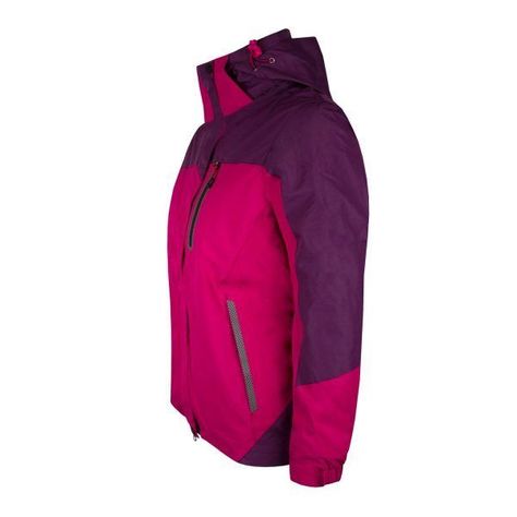 Chaqueta 3 En 1 Desmontable Bicolor Fucsia Mujer-1