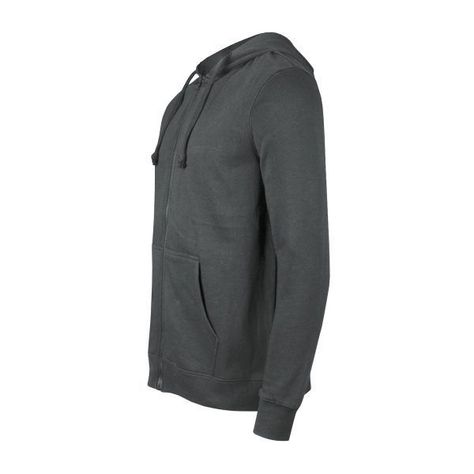 Polerón Canguro Con Cierre Unisex Gris-1