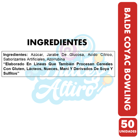 Balde De Coyac Bowling -Metalico De Colección(Balde Con 50U)-1