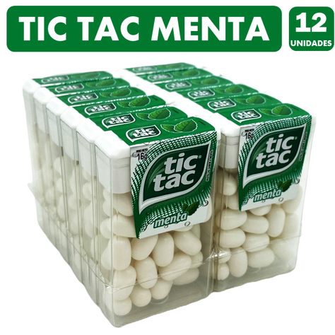 Tic Tac Menta - Sabor Tradicional (Caja Con 12 Unidades)-0