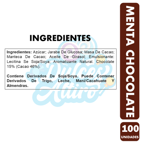 Caramelo Arcor Menta Chocolate (Bolsa Con 100 Unidades)-1