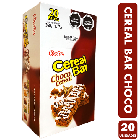 Cereal Bar Sabor Chocolate - Barras De Cereal (Caja Con 20U)-0