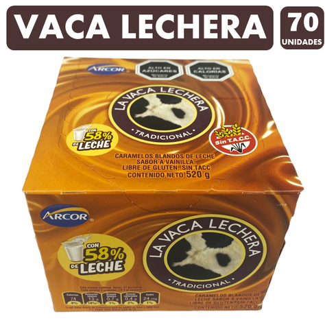 Vaca Lechera - Calugas De Arcor Sin Glúten (Caja Con 70 Un)-0