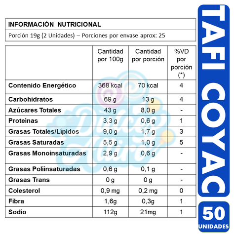 Coyacs Tafi De Arcor (Bolsa Con 50 Chupetes)-2