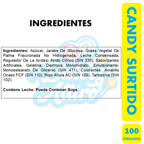 Masticable Candy Surtido (Bolsa Con 100 Unidades)-1