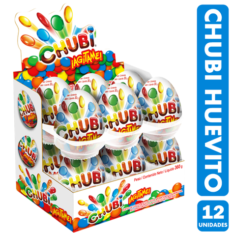 Huevo Grande De Chubi - Con Chubis Dentro (Caja Con 12 Un)-0