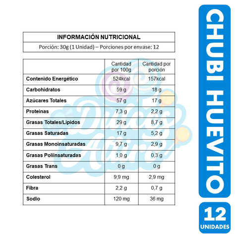 Huevo Grande De Chubi - Con Chubis Dentro (Caja Con 12 Un)-2