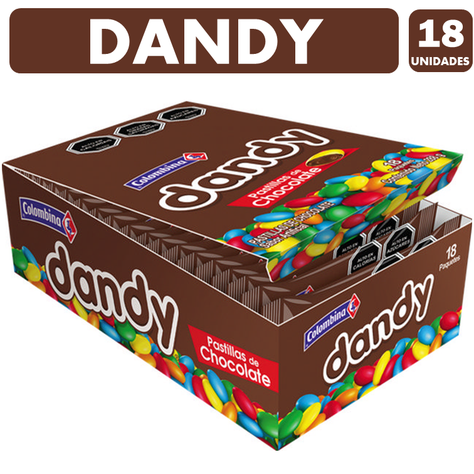 Dandy - Chocolates Confitados De Colombina (Caja Con 18 Uni)-0