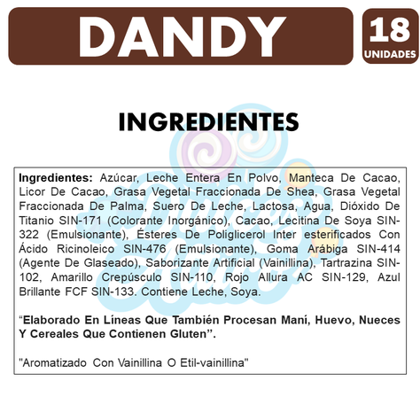 Dandy - Chocolates Confitados De Colombina (Caja Con 18 Uni)-1