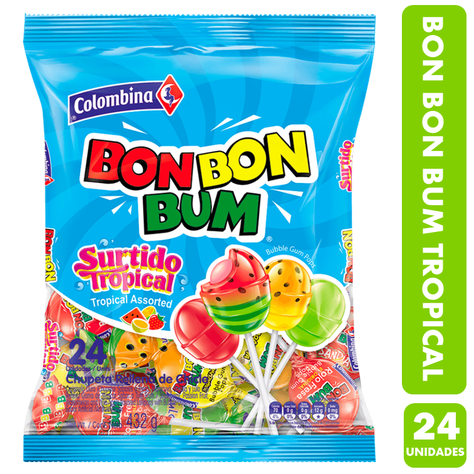 Coyac Bon Bon Bum Sabor Surtidos Tropical (Bolsa Con 24 Un)-0