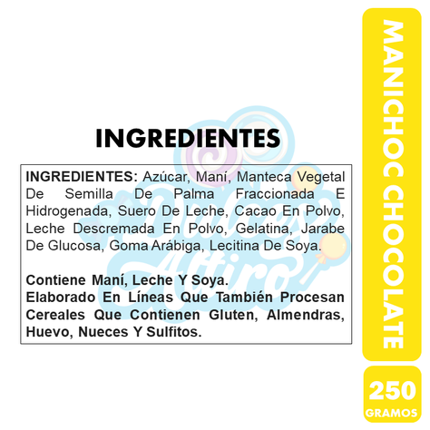 Manichoc - Maní Con Cobertura De Chocolate (Envase Con 250G)-1