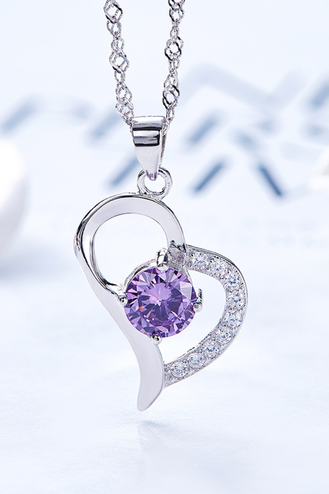 Collar Vanité History Purp Plata Italiana-1