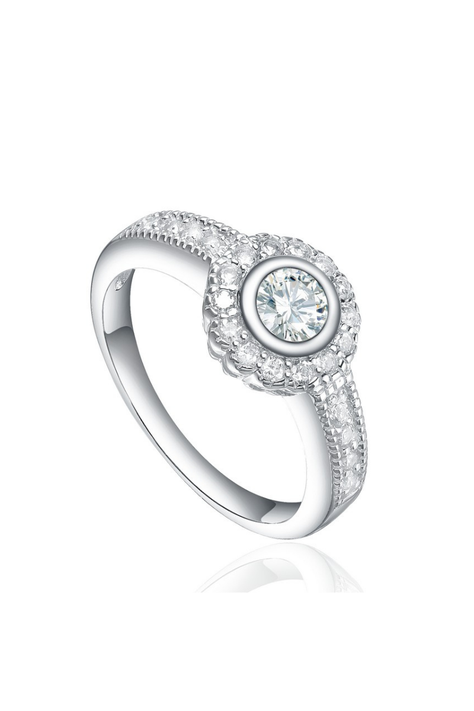 Anillo Vanité Belle Plata Italiana - Talla 7-0