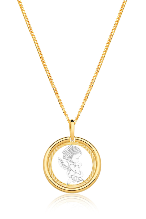 COLLAR MUJER ORO LAMINADO ANGELITO - DORADO-0
