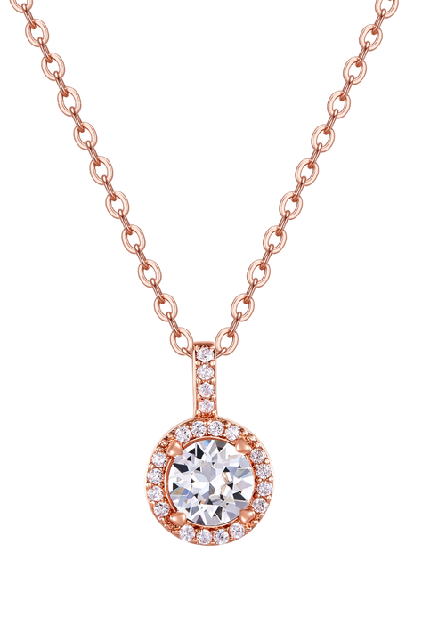 Collar Vanité White Rose Cristales-0
